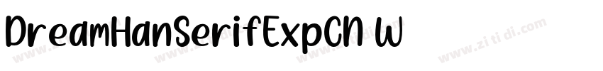 DreamHanSerifExpCN W字体转换